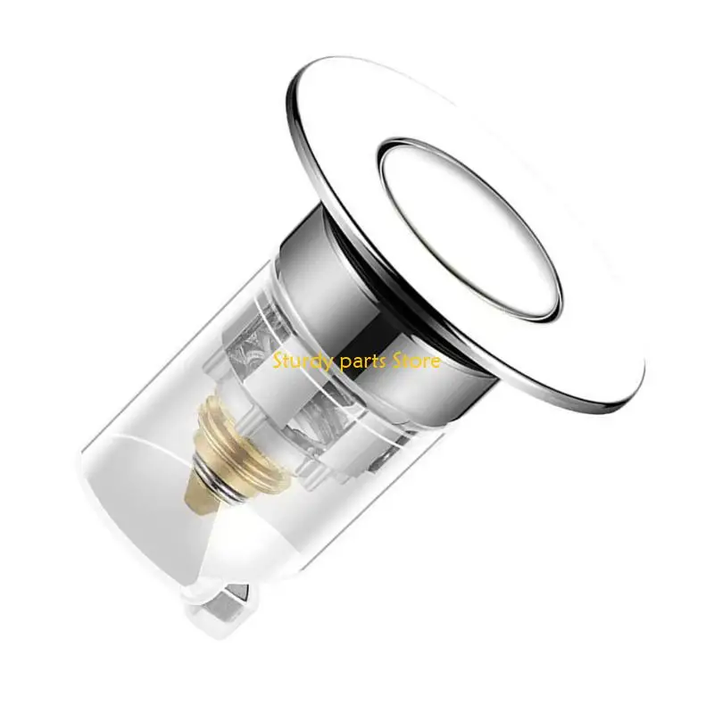 

97QC Anti-clogging Drain Filter Wash Basins Sink Drain Stopper Push-type Bounce Cores