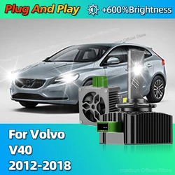 6000K Turbo LED Canbus Car Light Bulbs 30000LM Headlights HID D3S For Volvo V40 2012 2013 2014 2015 2016 2017 2018 Lamp
