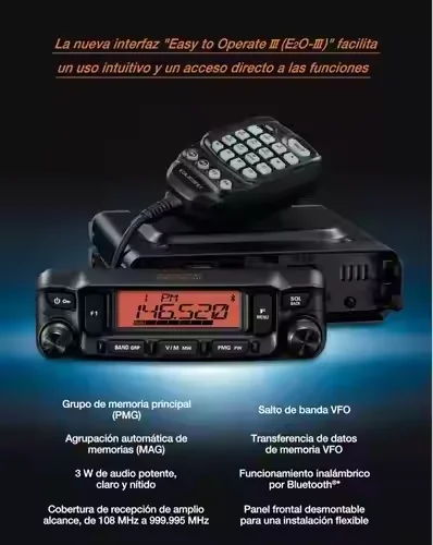 YAESU FTM-6000R راديو سيارة عالي الطاقة UV Dual VHF & UHF مع بلوتوث 10 كجم نقاش