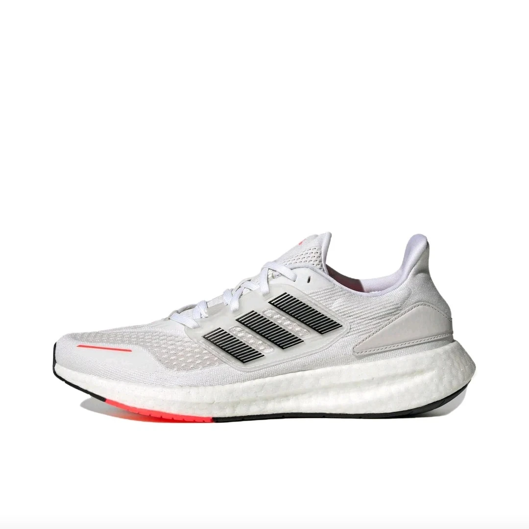 

Adidas Pureboost 22 Men's Running Shoes, Comfortable, Lightweight, Daily Training Sneakers, White/Grey
