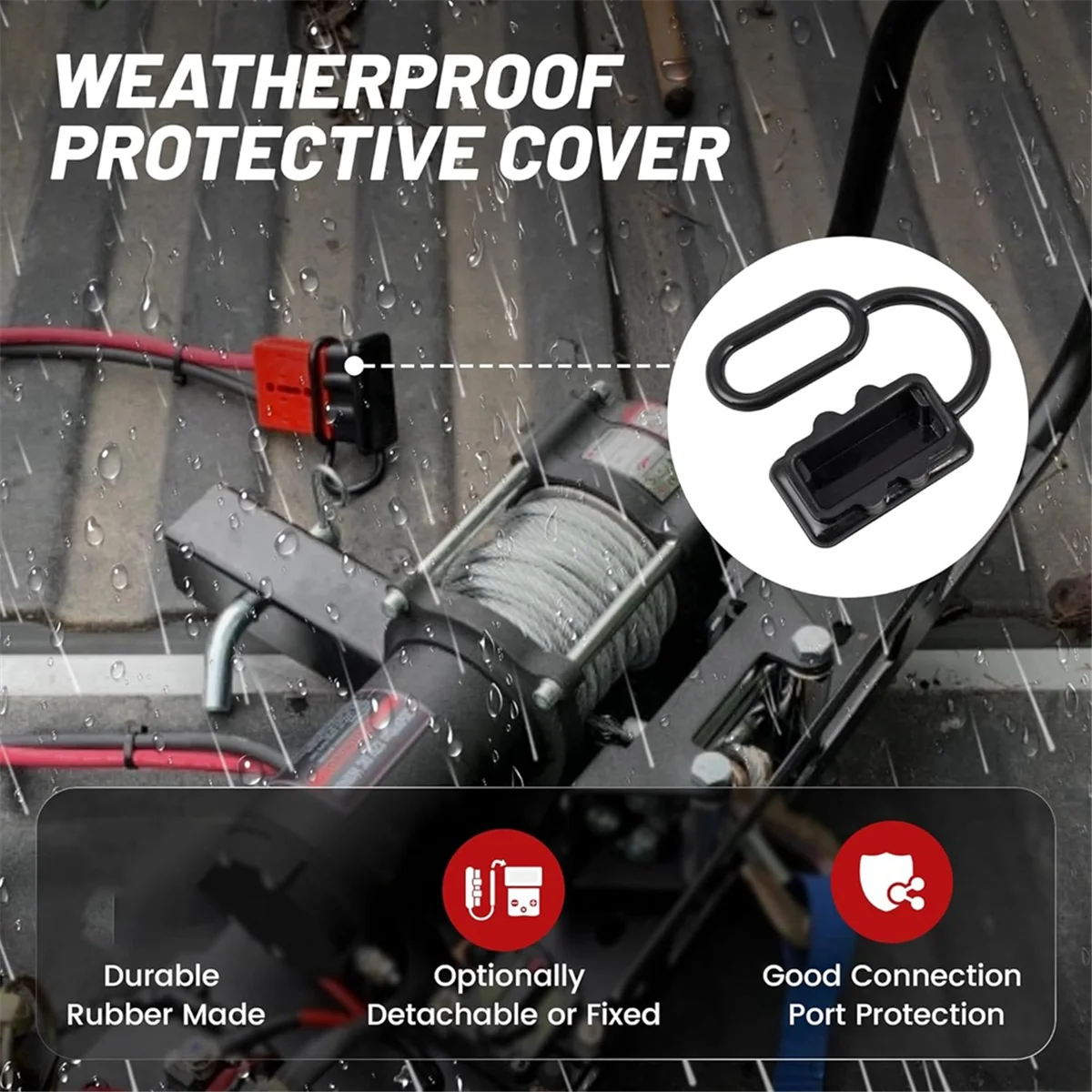 A83Z 2 قطعة بطارية موصل سريع 2-4 AWG كابل قافز التوصيل لهب أندرسون نوع التوصيل الطاقة بسرعة توصيل 50A #6