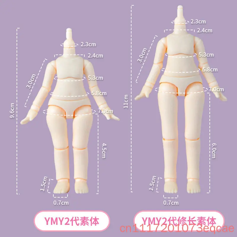 Genuine Ymy 2nd Generation Doll Body Ob11 Doll Spherical Removeable Joint Body Doll For Penny, Molly, Obitsu 11, Gsc , 1/12bjd