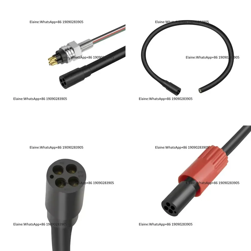 MCIL4F Underwater Micro Circular Series 4 Contacts Male Female Inline Cable Bulkhead Dummy Connector for Subsea ROV