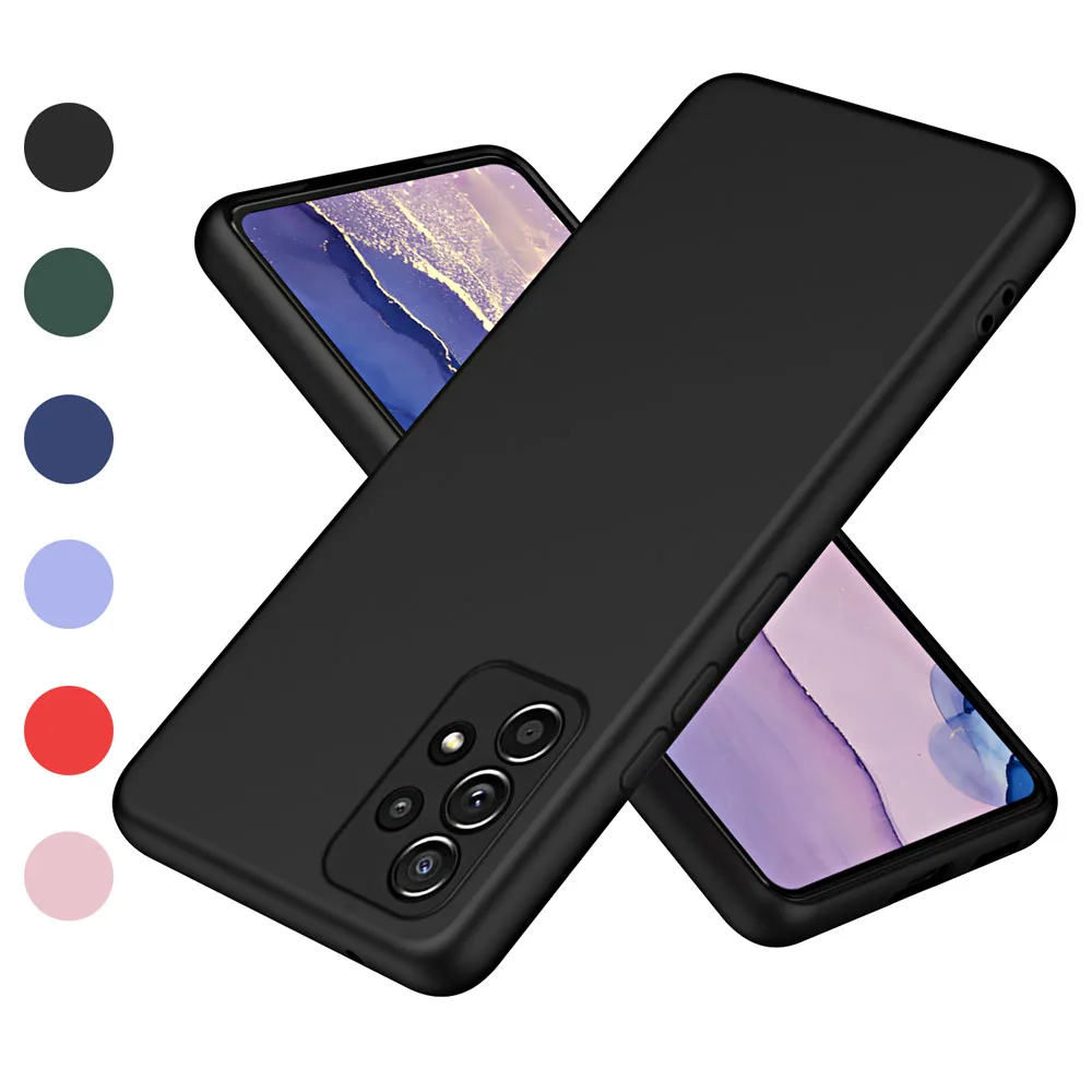 Luxus Matte Silikon Fall Für Samsung Galaxy A13 A23 A33 A53 A73 A12 A22 A32 A52 A72 A14 A24 A34 a54 5G Ultra Dünne Abdeckung Fundas – Detail 8