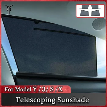 For Tesla Model 3 Y X S Car Side Window Sunshade Lift Window Sun Visor Glass Protection Aut Accessories