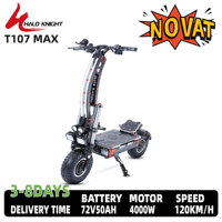 Halo Knight T107Max Electric Scooter Adult 14 Inch Off road Tires E-Scooter  for Men 4000W 72V 50 AH Foldable City EScooter