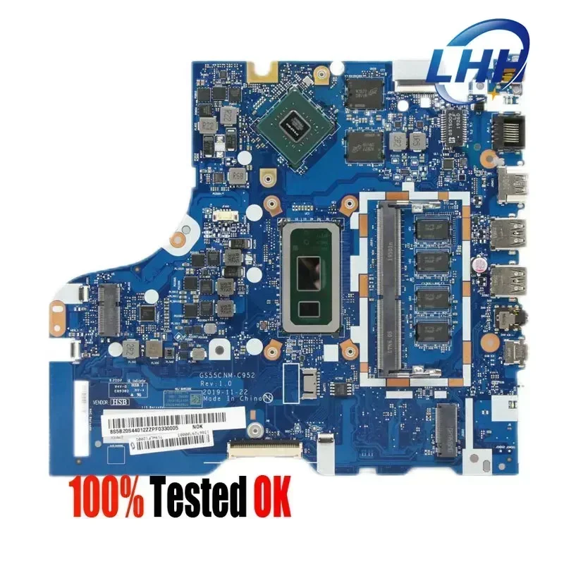 NM-C952 Mainboard for Lenovo Ideapad L3-15IML05 Laptop Motherboard CPU I3-10110U GPU MX130 2G RAM 4G  Full Test