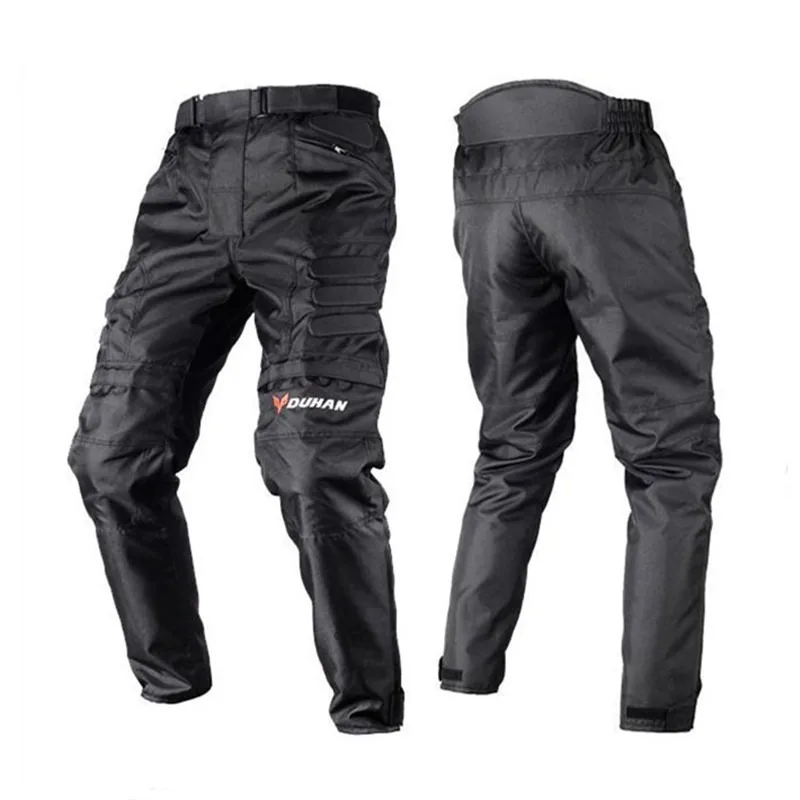 DUhan Men's Motorcycle Pants Off-road Motorcycle Riding Pants  Women's Locomotive Tension Anti-drop Motocross Pants DK-02