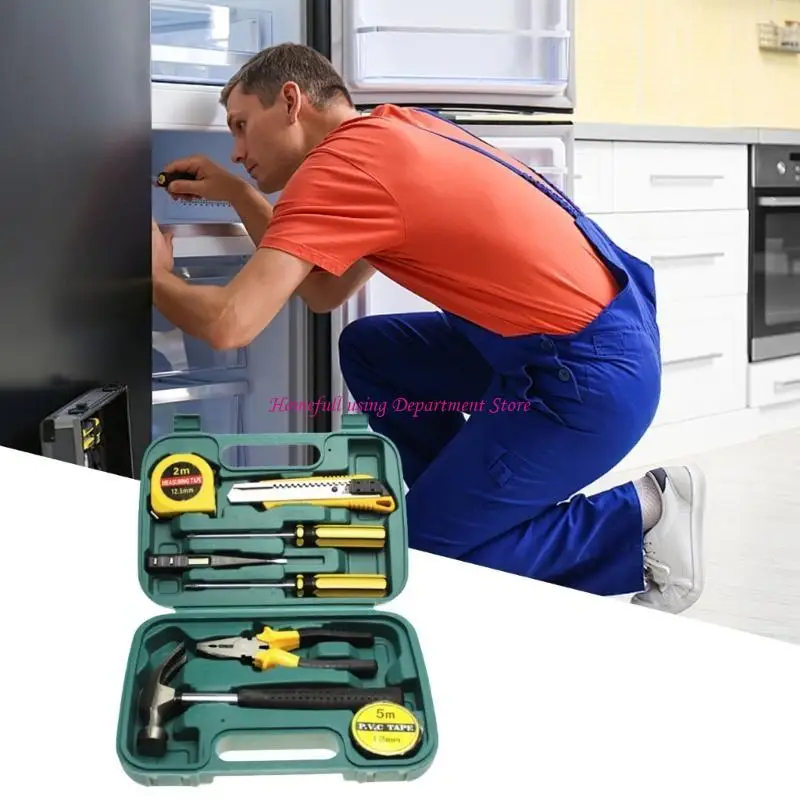 9pcs Home Tools Set Basic Home Auto Repair Settr
