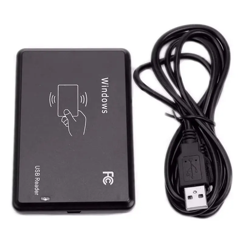 

B44C ID IC RFID Card Reader 125Khz 13.56Mhz Dual Frequency Smart Card Encrypted Programmer With USB Interface