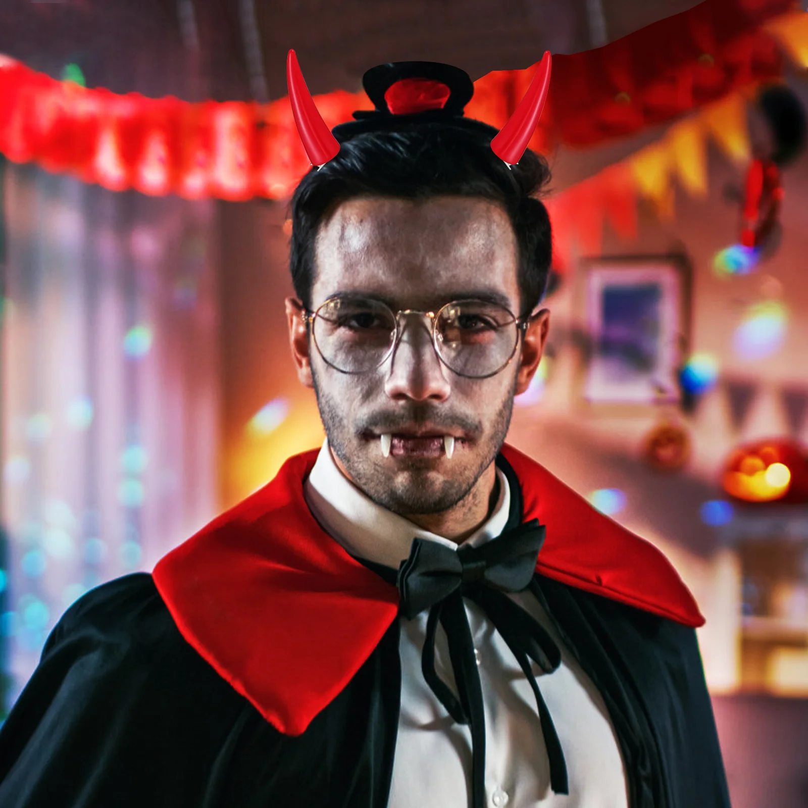 

2 шт. заколки для волос с рогом демона на Хэллоуин, косплей, легкие, удобные, уникальный дизайн, универсальные аксессуары для волос