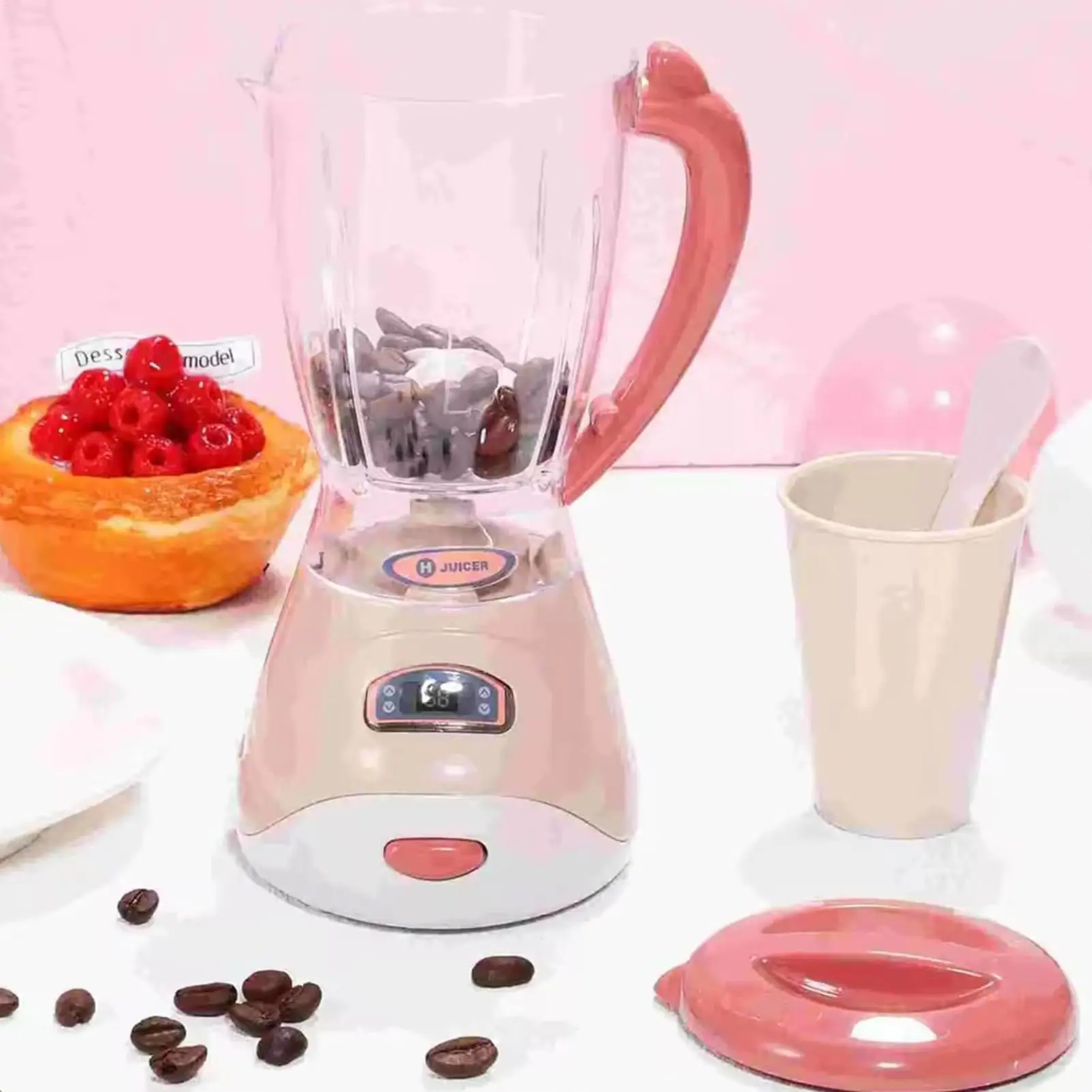 Juego de simulación de juguete licuadora de cocina con sonido para niños, juego educativo de imitación, exprimidor, juegos de parque de patio en casa para niños y niñas