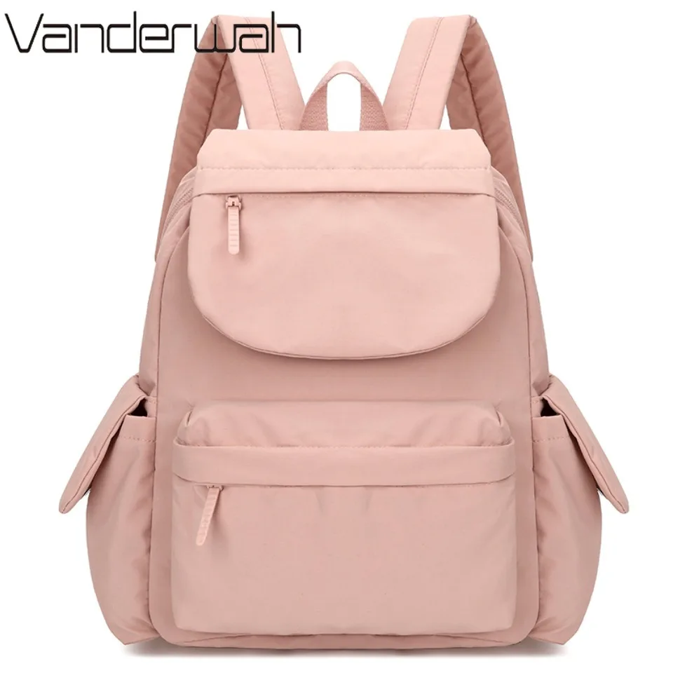 

Large Capacity Fashion Backpack For Women MultiFunctional And Pocket Solid Color Soft Waterproof Luxury Crossbody Travel Bag Sac