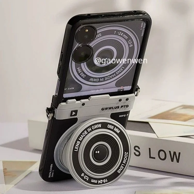 

Новый складной экранный телефон для XiaomiMIX с откидным мультяшным ремешком через плечо для женщин, полное покрытие