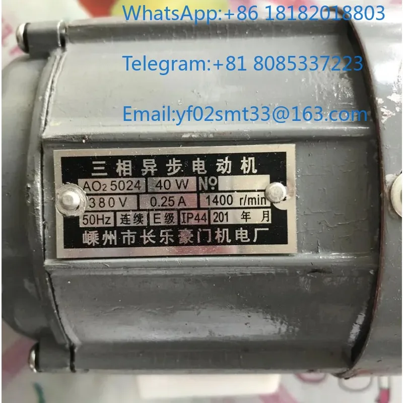 three Phase Asynchronous Oil Pump Motor AO2 5024 YS5014 40W 60W Small HydraulicMotor Low Vibration Industrial Lubrication Pump