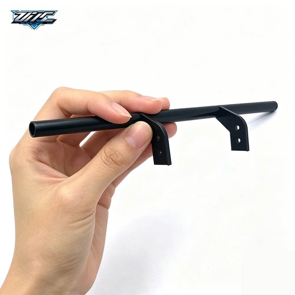 Black Metal Rear Bumper, 1/14 For Tamiya MAN RC Truck Upgrade Parts