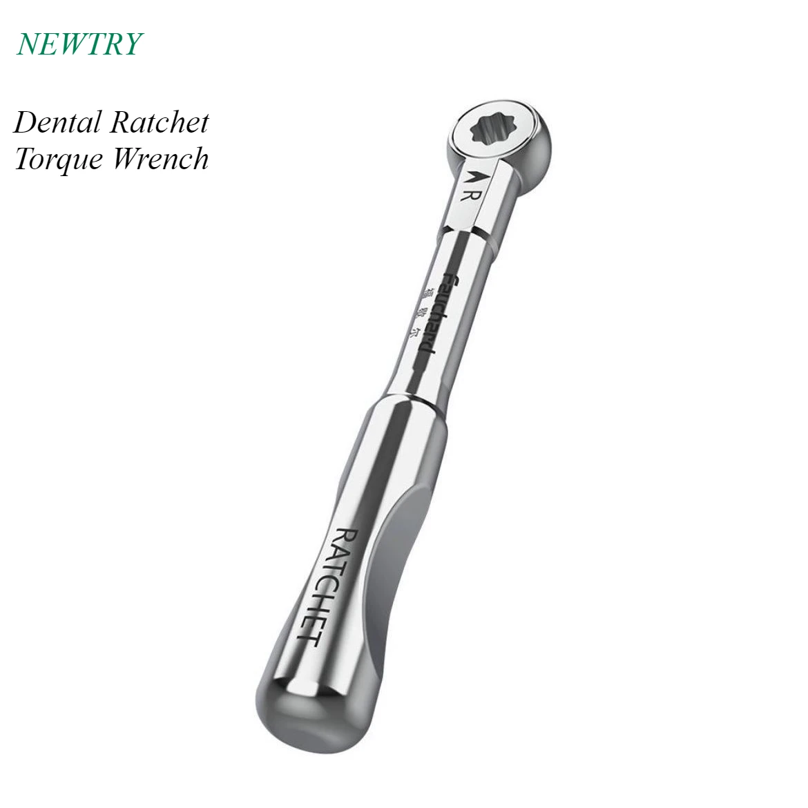 

Dental Ratchet Torque Wrench Square Head Torque Wrench Screwdriver Torque Wrench Implant Stainless Steel Tools