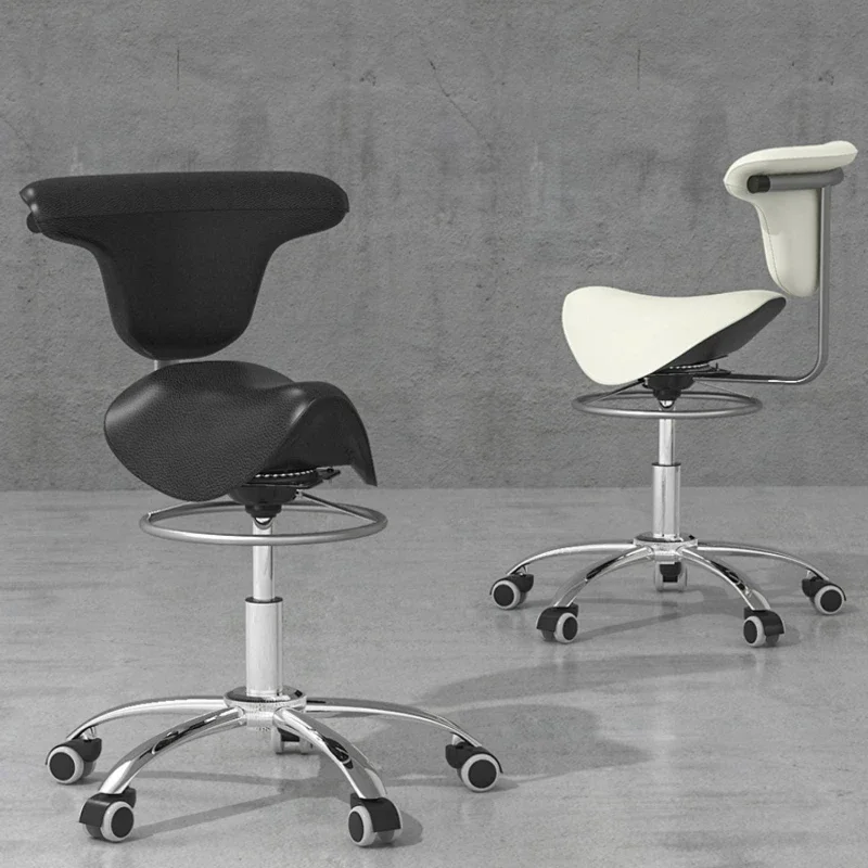 Ergonomic Saddle Chair Lift And Swivel Modern Light Luxury Computer Chair Orthopedic Design Beauty Bar Stool Riding Chair