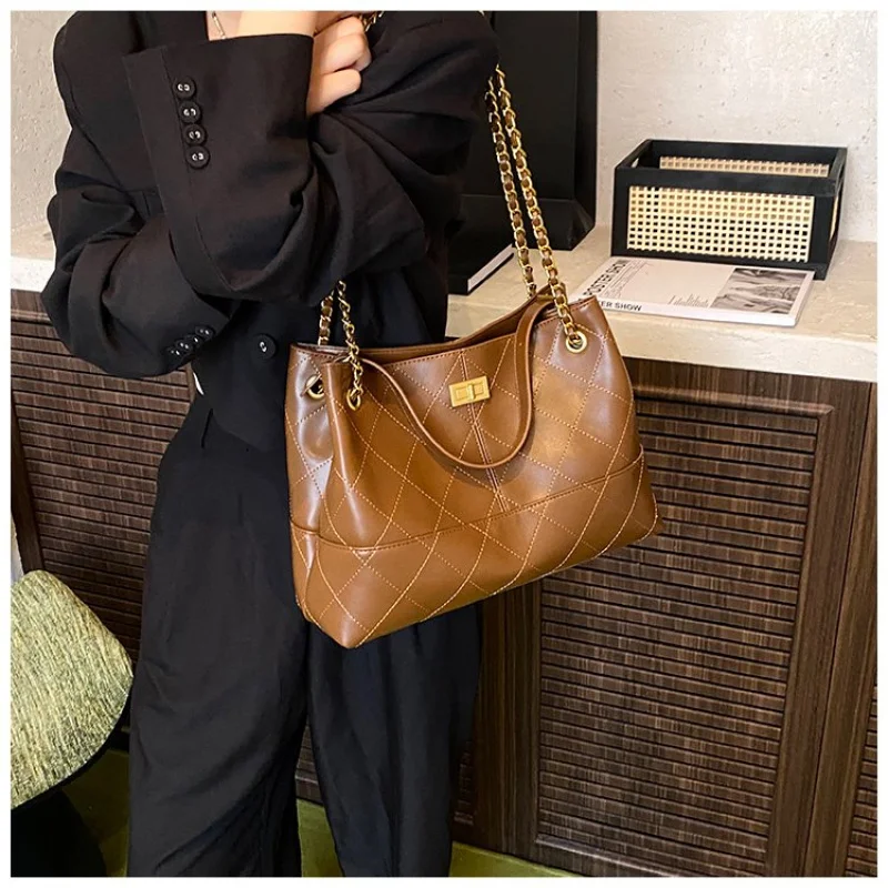 

Elegant Women's Shoulder Bag Leather Crossbody Handbag Messenger Tote for Ladies by Luxury Brand Famous Designer Popular Classic