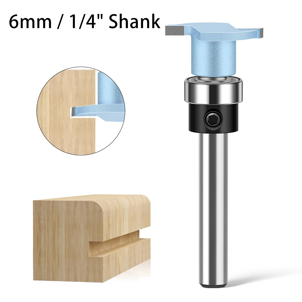 Industrial Grade T Slot Router Bit Cable Grooving 6mm 1/4