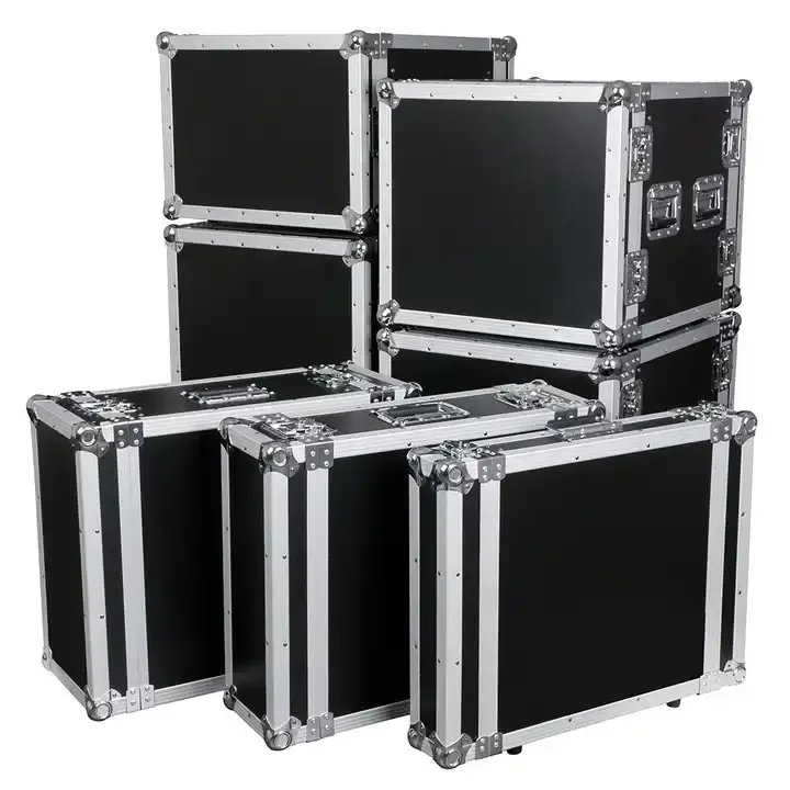 xx-Manufacturer 4U 6U 8U Audio Road Rack Case with Heavy-Duty Tour Cable Trunk Flight Case Aluminium