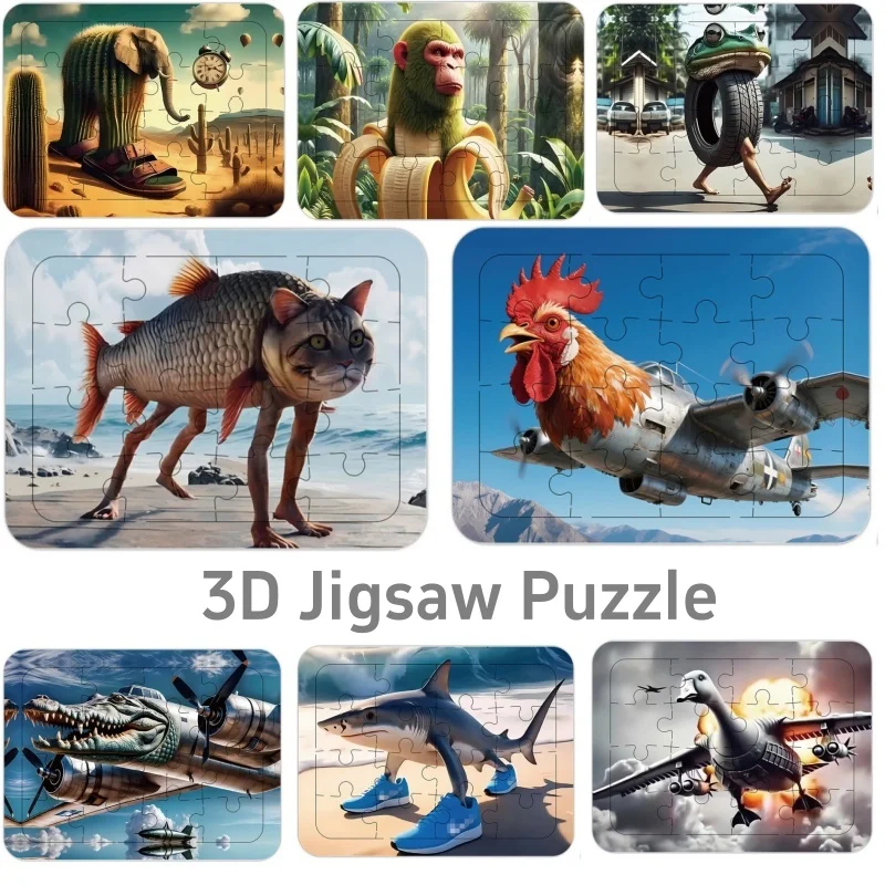 

3D Tralalelo Tralala головоломки игрушки мультфильм загадочные животные головоломки обучение развивающие настольные игры для мальчиков и девочек