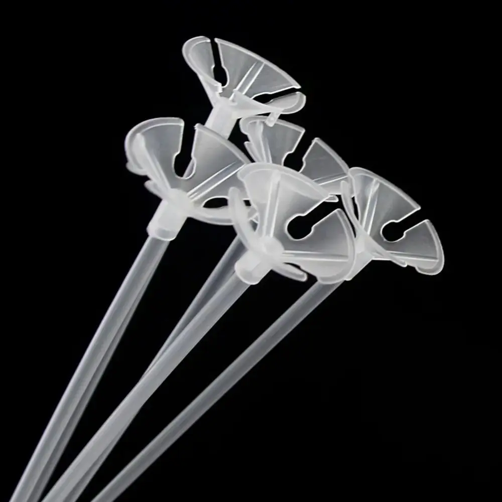 100pcs NEW Transparent Balloon Holder Reusable Multi-Purpose Balloon Display Sticks Durable Balloon Stick and Cup Party