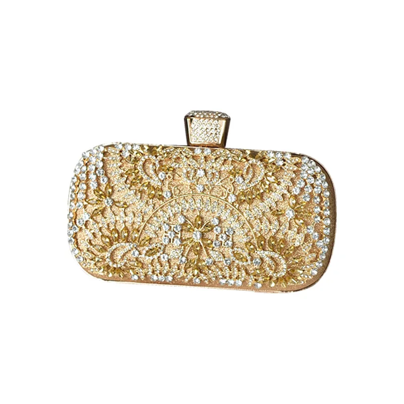Women Clutch Party Luxury Blue Evening Bag Wedding Purse Crystal Chain Shoulder Bag High Quality Rhinestone Female Clutch Gift view 6