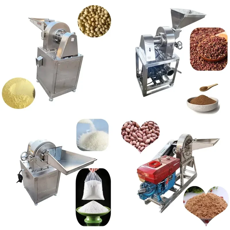 SFW  Certificate Electric Automatic Stainless Steel Fennel Toothed Claw Mill with Motor & Bearing for Food Processing High