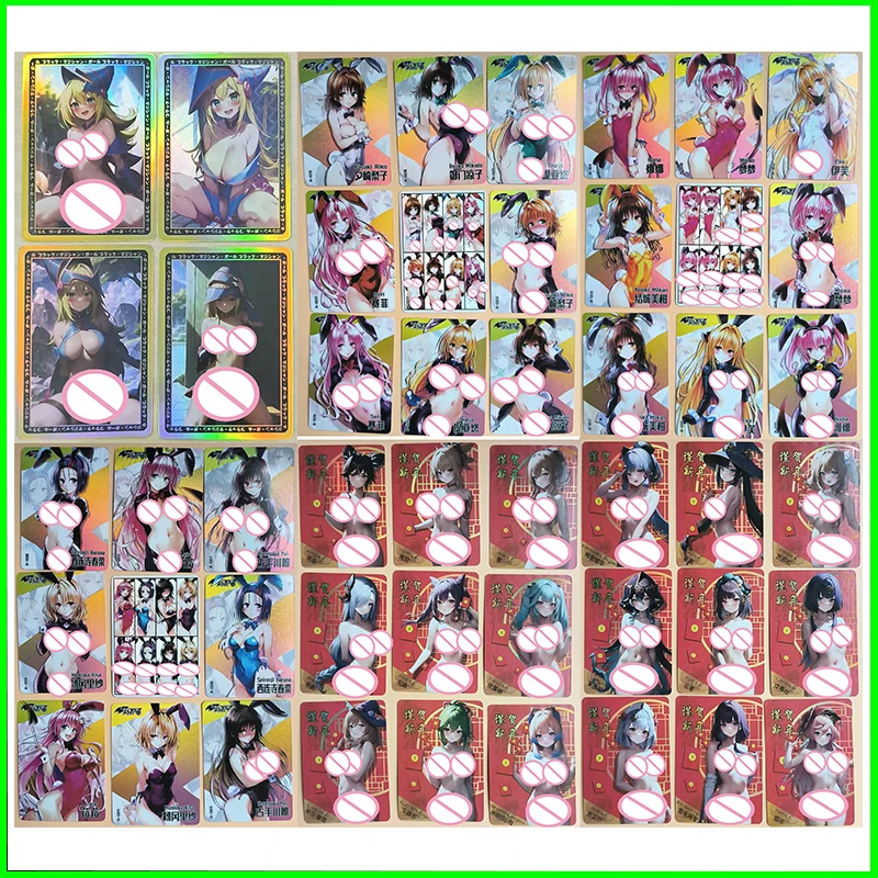 

Wife Card Collection Card Boy Game Toy Board Game Birthday Gift DIY Anime Black Magician Girl Boa Advanced Glitter Card 55PC