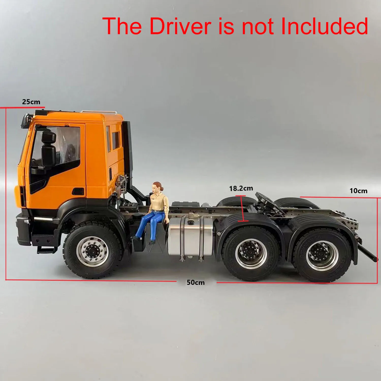 

1/14 RC Tractor Truck 6x4 Metal Chassis Remoted 2-Speed Transmission Cars Model Motor Servo ESC Painted Vehicle Toys TH23190