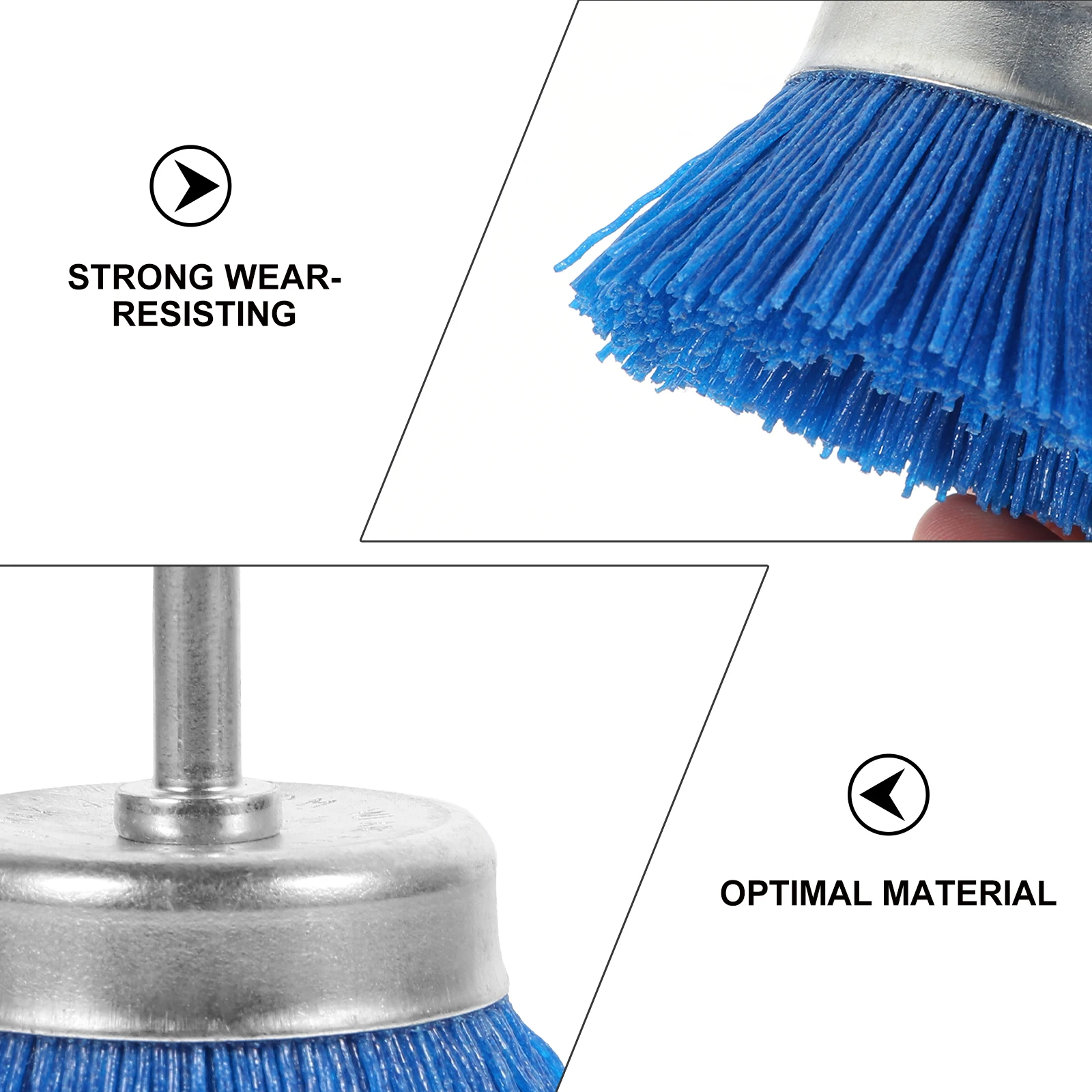 

3 шт., полировальная щетка, прочный шлифовальный инструмент, полировальный абразив для удаления оксида ржавчины, пыли, высокоэффективная шлифовальная щетка