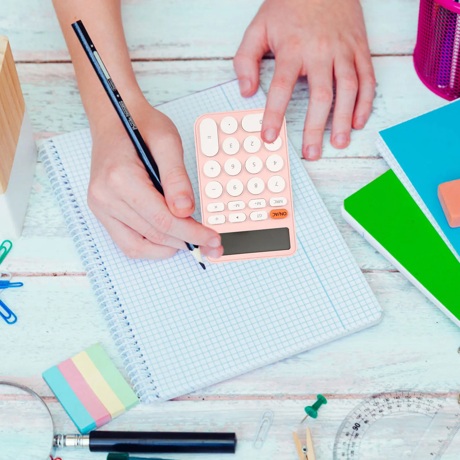 

Adorable Calculator Students H held Small Pocket Portable Electronic Plastic Decor Function Color Kids