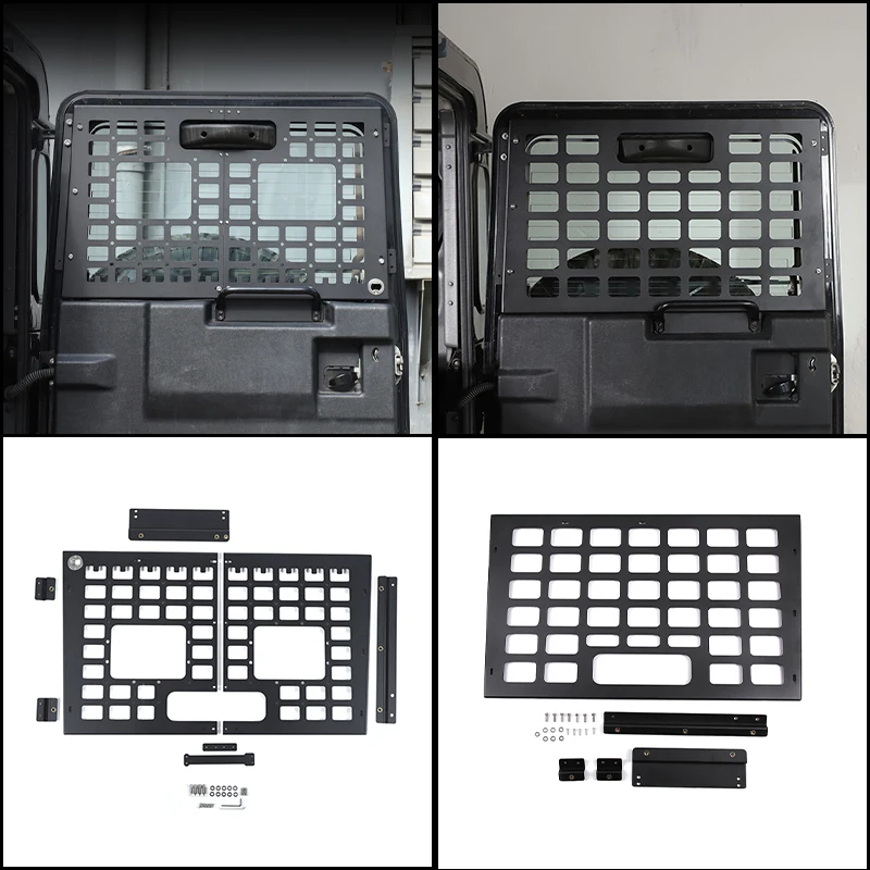 For Land Rover Defender 90 110 130 2004-2018 1Pc/2Pcs Aluminum Tailgate Storage Mount Bracket Rack Overland Cargo Organizer