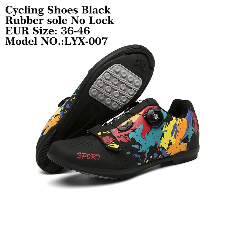 New Bicycle Sports Shoes MTB Pedal Bicycle Shoes Men's and Women's Mountain Cycling Shoes Anti slip Shoes Road Speed Shoes