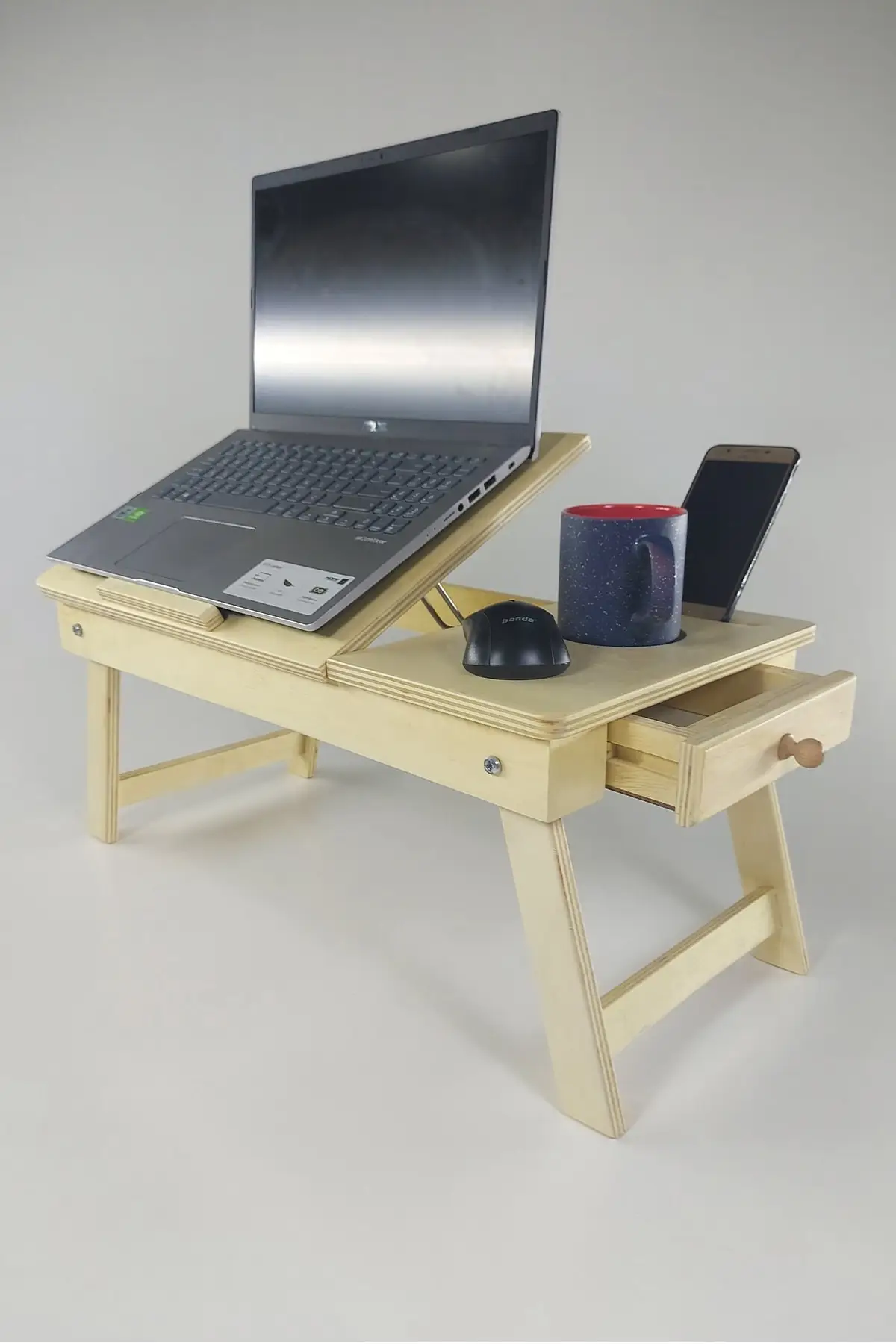 Folding Laptop Notebook Stand And Stand Study Desk Breakfast Table Practical Easy