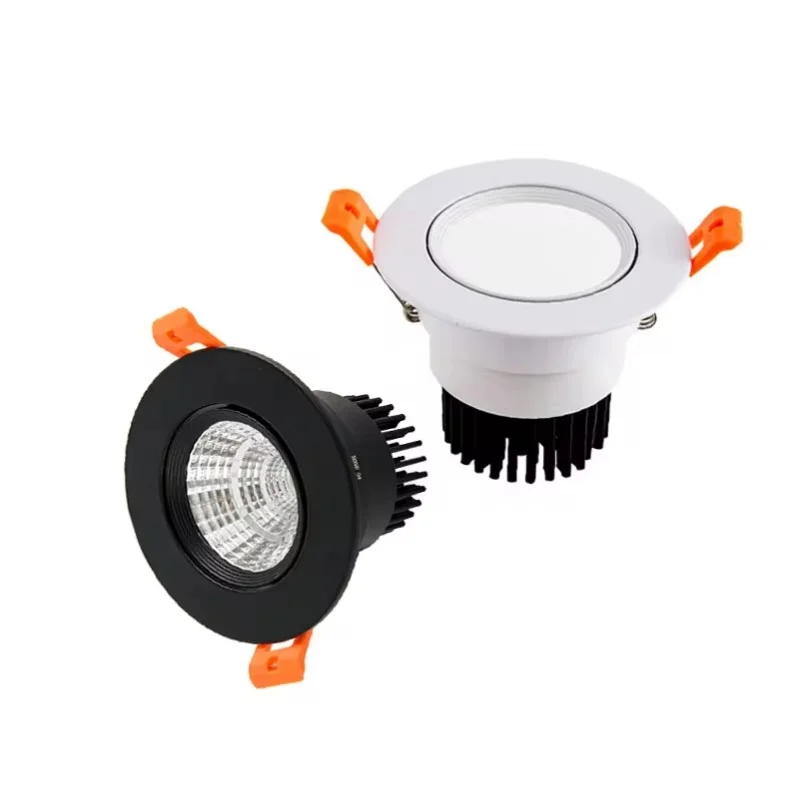 

LED Downlight Dimmable Lamp Ceiling 5w 7W 9W 12w 15w 18w Cob Led Spot 220V/110V Ceiling Recessed round panel light