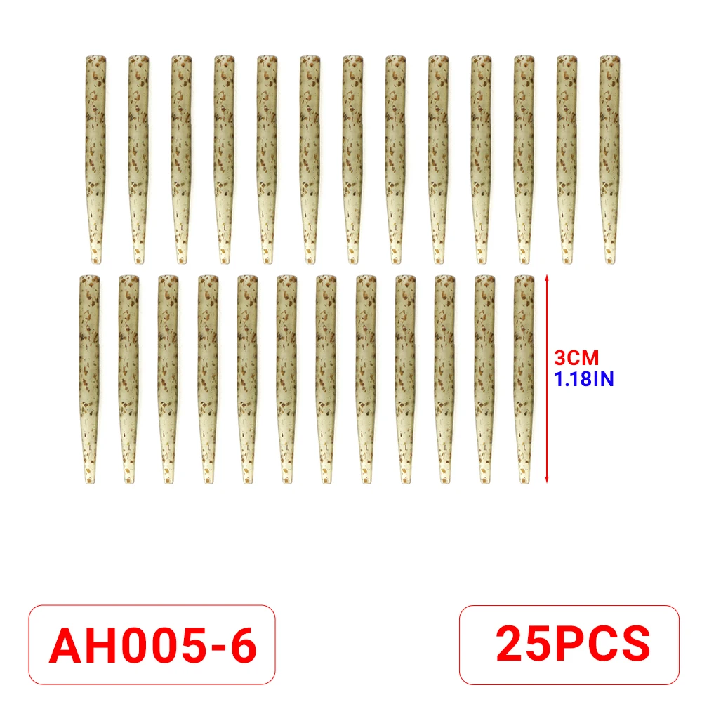 Hirisi Karpfenangeln Anti Tangle Sleeves Verbinden mit Haken für Karpfenangeln Terminal Tackle Angelzubehör AH004