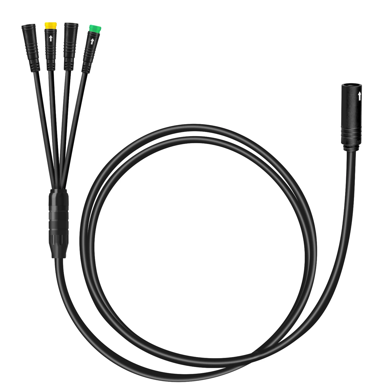 Impermeável EB-Bus Cable Chicote para Bafang BBS BBS01 BBS02 BBSHD, Mid Motor Display, alavanca de freio, conector do acelerador do polegar, 1T4