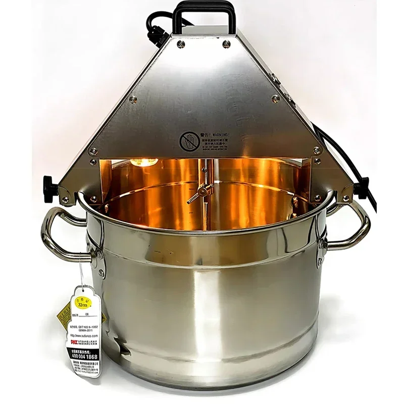 Small 10L Stir-fry Machine 220V Jam Making Machine Agitating Pot Home Use Wok Food Stirring Machine 110V