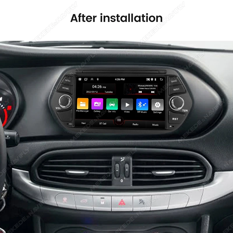 7inch Android 13 Car Radio For FIAT TIPO EGEA 2015- 2017 Multimedia Player Carplay Android Auto Screen GPS WIFI Autoradio Canbus