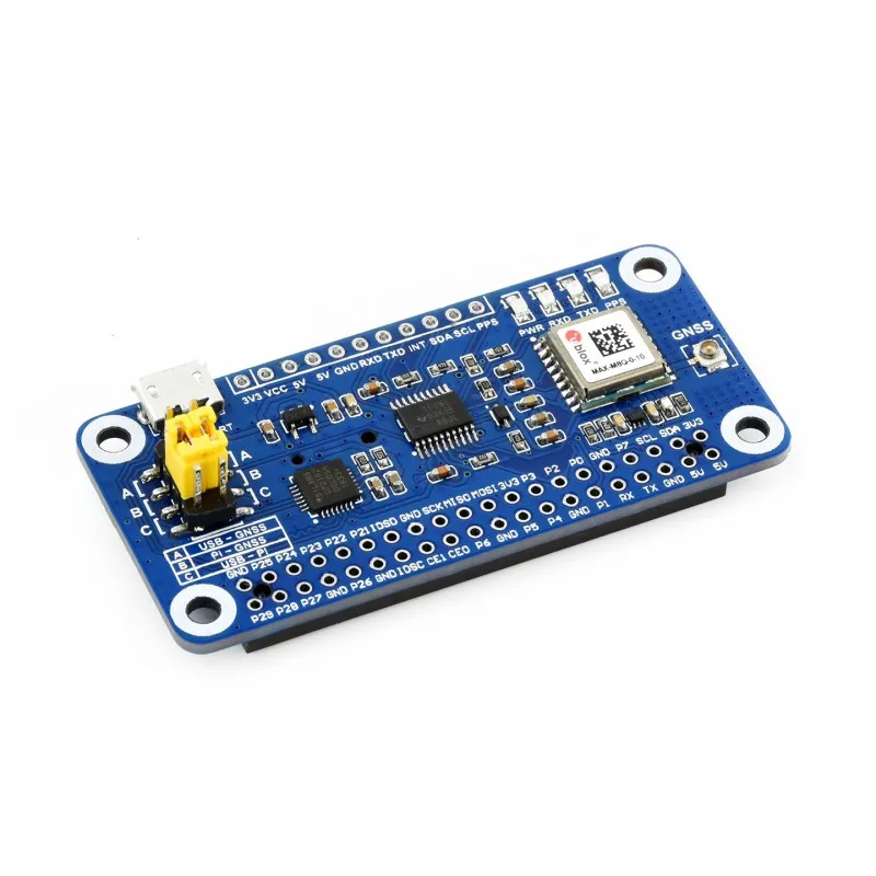 

MAX-M8Q GNSS HAT for Raspberry Pi, Multi-constellation Receiver Support, GPS, Beidou, Galileo, GLONASS