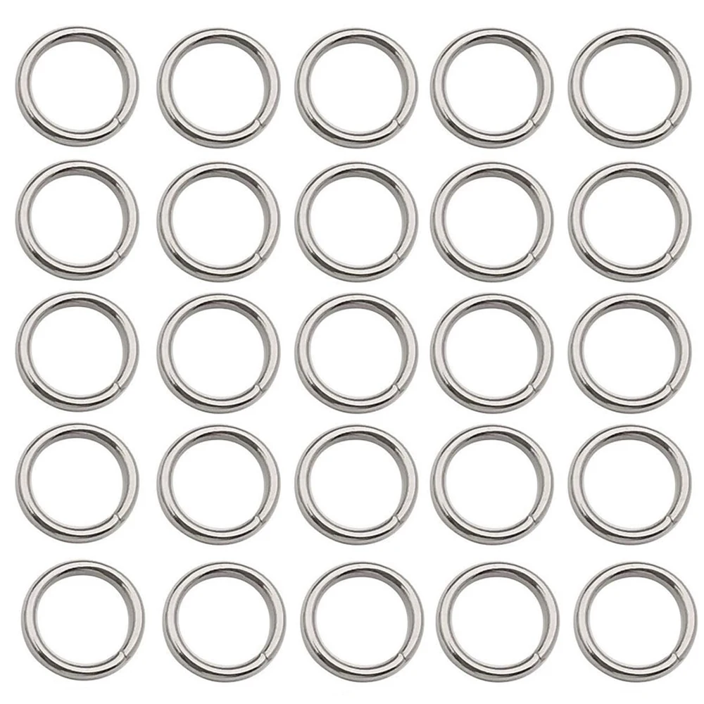 

2000Pcs 6/7/8/9/10/12mm 16 Gauge Stainless Steel Jump Rings Metal Round Strong Craft O Ring for Necklace Bracelet Keychain