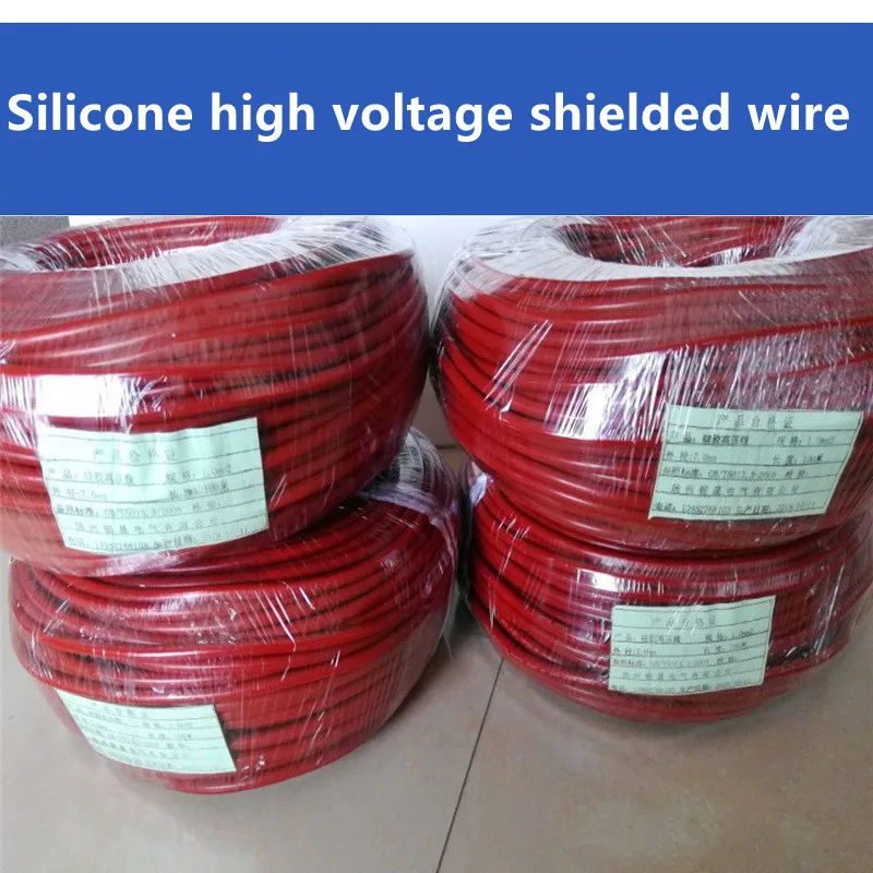 Imagem -05 - Cabo de Teste Blindado de Alta Tensão 18 17 15 13 11 Fio de Teste de Cabo de Alta Tensão de Silicone Awg Fio de Teste de Cabo de Alta Tensão ac dc 20 30 50kv100kv 5m Gyxzv