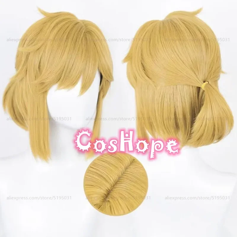 Link Cosplay Wig Twilight Princess Cosplay Blonde Brown Wig Cosplay Anime Wigs Heat Resistant Synthetic Wigs Halloween Wigs