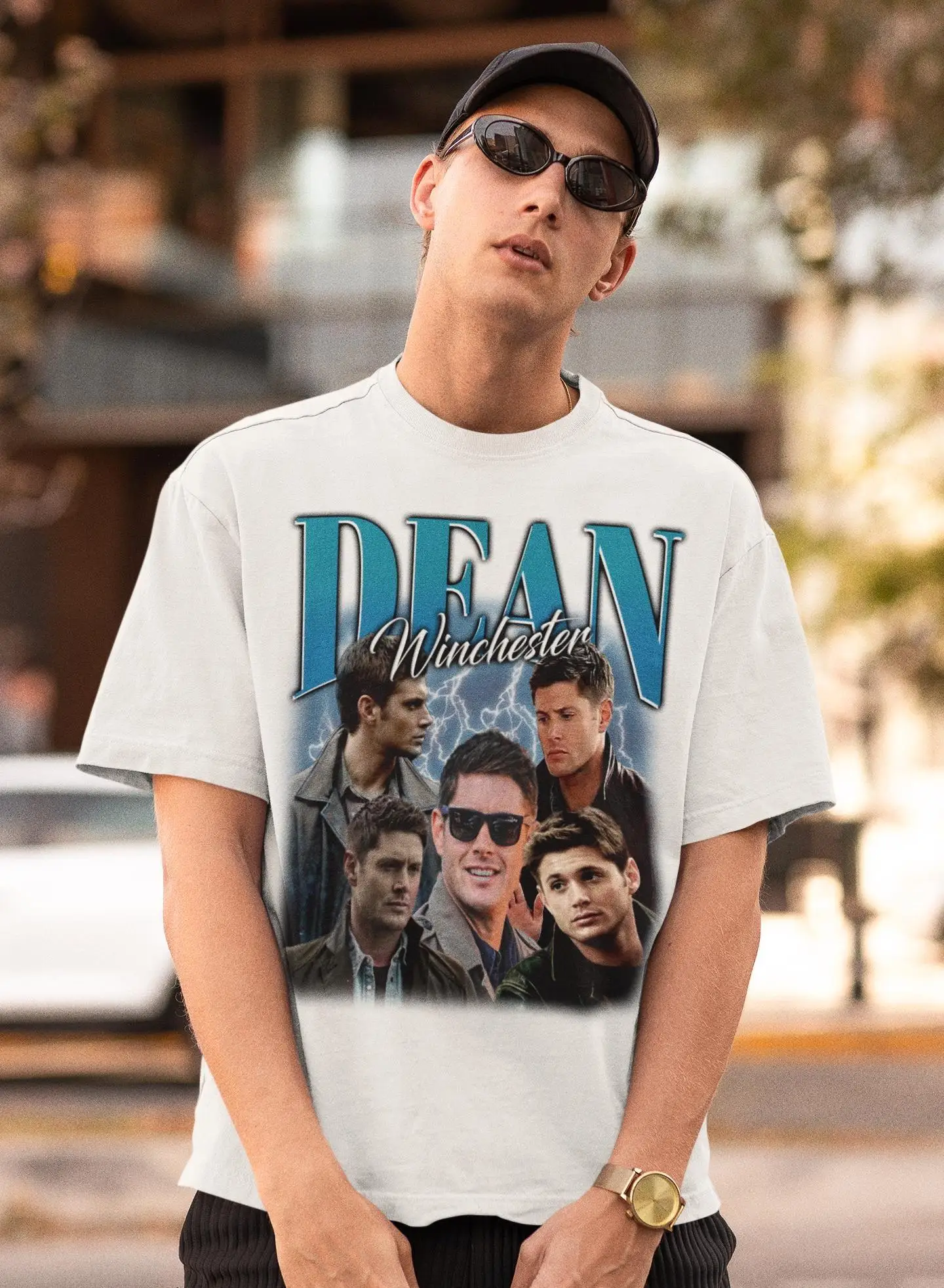 Dean Winchester T-Shirt  Unisex Supernatural Tee Summer Men's and Women's Loose and Breathable T-shirt Top