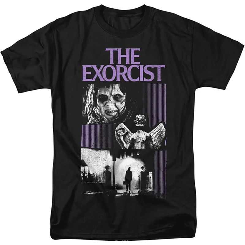 

0120 Vintage Horror movie The Exorcist Scary Halloween Gift t shirt Retro Scream printed graphic clothing Large size Tops