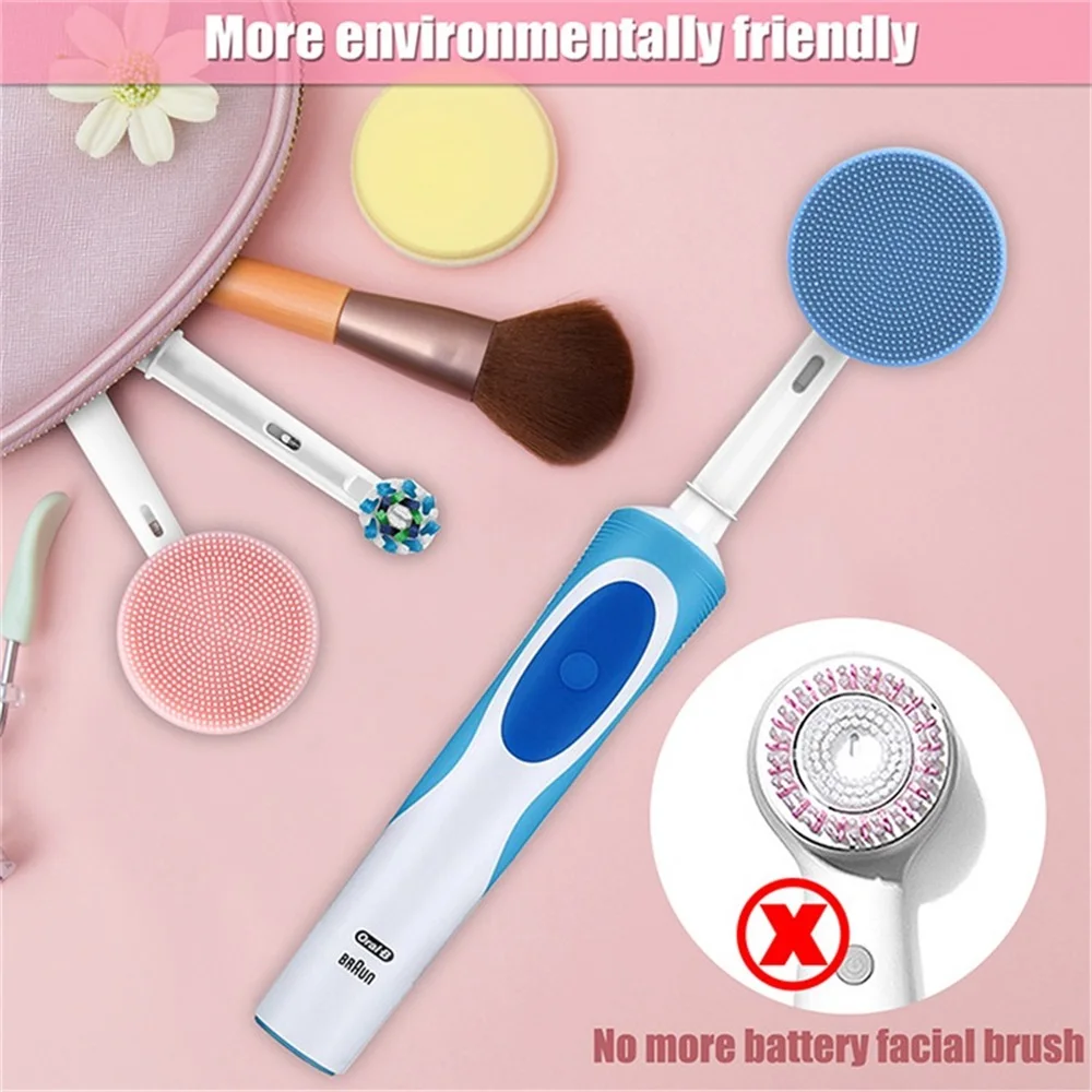 New Facial Cleansing Brush Head For Oral-B Electric Toothbrushes Replacement Heads Face Skin Care Tools