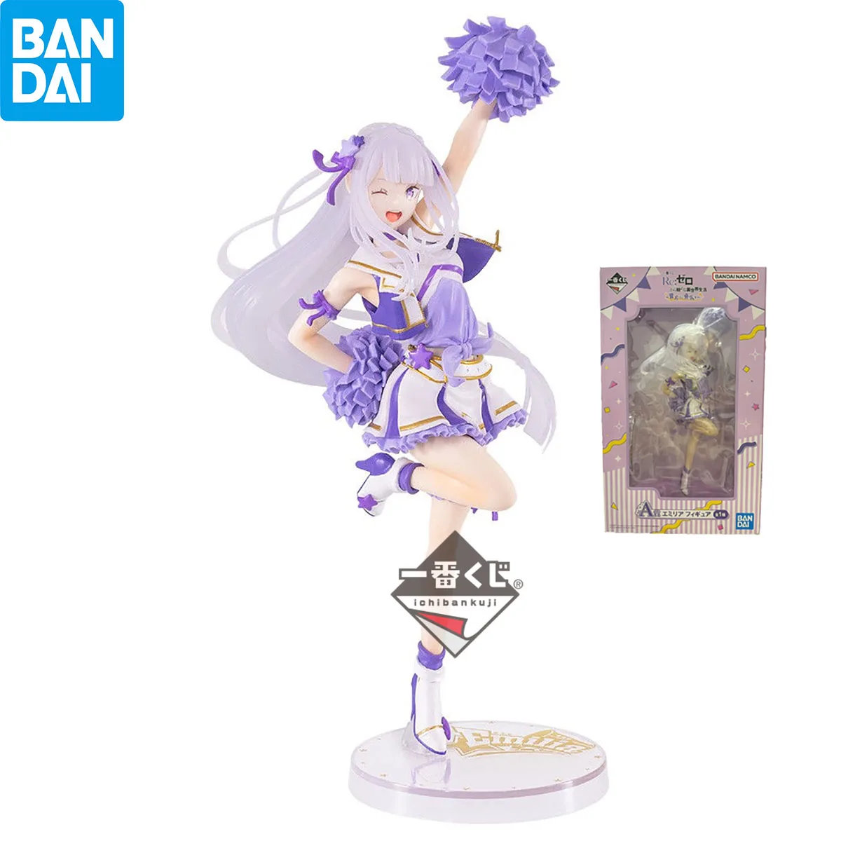 100% in Stock Original Bandai Spirits Ichiban Kuji Re:Zero Kara Hajimeru Isekai Seikatsu Emilia Action Figure Collection Series