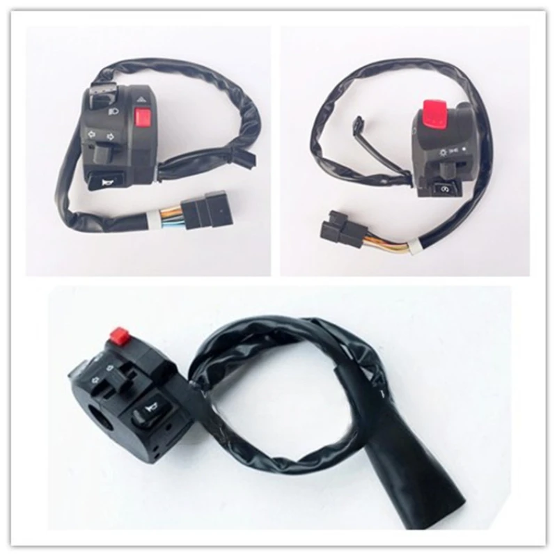 Motorcycle GW250/- A accessory dual flash emergency switch left handle assembly without changing wiring, directly inserted